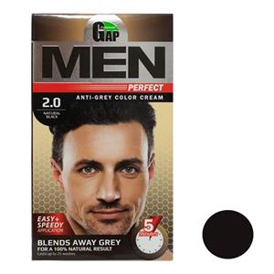 کیت رنگ مو گپ سری Men Perfect شماره 2.0 رنگ مشکی 