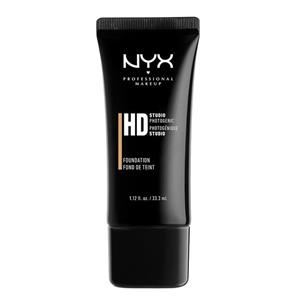 کرم پودر نیکس مدل NYX HIGH DEFINITION FOUNDATION رنگ WARM BEIGE حجم 33.3 میلی لیتر