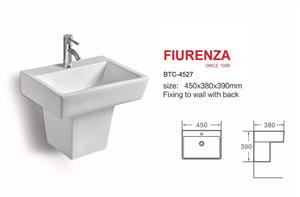 روشویی وال هنگ نیم پایه  مدل 4527