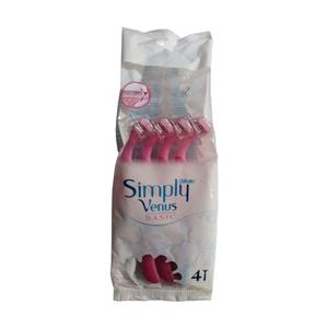 خود تراش ژیلت مدل Simply Venus بسته 4 عددی
