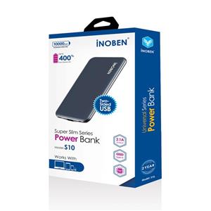 شارژر همراه آینوبن مدل S10 ظرفیت 10000 میلی آمپر ساعت inoben Power Bank mAh 