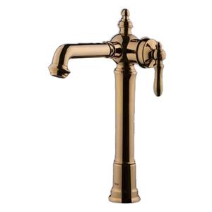 شیر روشویی پایه بلند شودر مدل بیزانس طلایی مات