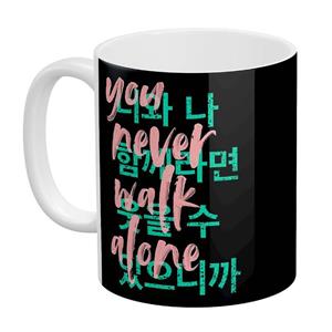 ماگ آبنبات رنگی طرح BTS - you never walk alone کد KSA0281 