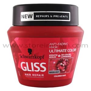 ماسک مو ترمیم کننده موهای رنگ شده گلیس مدل Ultimate Color
