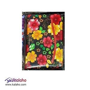 دفترچه یادداشت کشدار جلد پارچه ای گلدار
