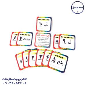 فلش کارتهای آموزش اعداد