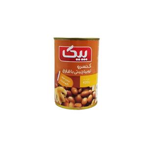 کنسرو لوبیا چیتی پیک مقدار 420 گرم Pik Baked Bean Canned 420 gr
