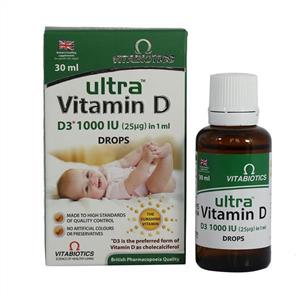 قطره اولترا ویتامین ویتابیوتیکس Ultra Vitamin D حجم 30 میل 