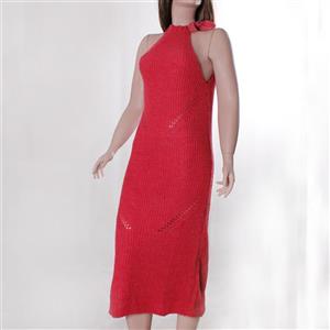 پیراهن بافت بلند سرخابی