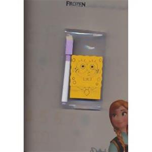 تخته وایت برد (آموزش الفبا و اعداد انگلیسی فروزن)،همراه با ماژیک و تخته پاک کن