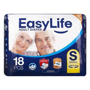 پوشک کامل بزرگسالان ایزی لایف سایز کوچک 18 عددی Easy Life Small Adult Protective Diaper 18pcs