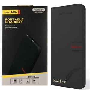 شارژر همراه وریتی مدل NB6 ظرفیت 8000 میلی آمپر ساعت