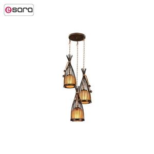 چراغ آویز دارکار مدل الینا 3 شعله کد 82 Darkar 82 3-Branch Elina Hanging Lamp