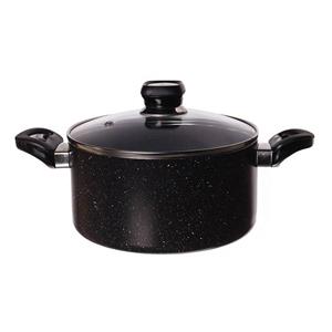 قابلمه سایز 26 گرانیت درب شیشه ای تیارا TR-26STG Tiara Granita  Pot Size 26