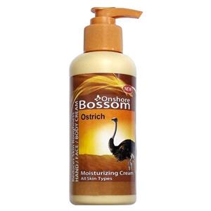 کرم ابرسان شترمرغ پمپی 250 میلی لیتر بوسوم Bossom Ostrich Extract Moisturizing Cream 250ml 