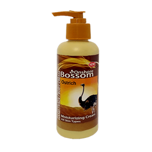 کرم ابرسان شترمرغ پمپی 250 میلی لیتر بوسوم Bossom Ostrich Extract Moisturizing Cream 250ml 