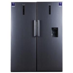 یخچال فریزر دوقلو سیلور عرض 65 با پنل دیجیتال سری FLAT DOOR مدل SRF19 نقره ای