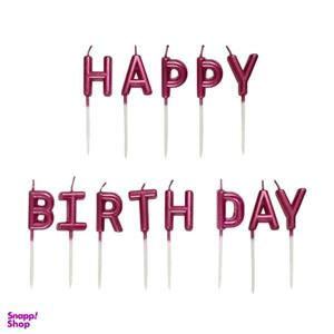 شمع تولد طرح Happy Birthday مدل s044