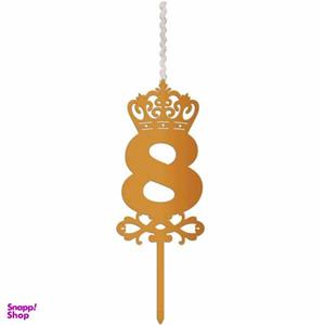 شمع تولد طرح عدد 8