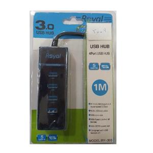 هاب 4پورت  USB 3.0  رویال کد 303 