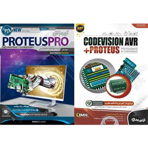 نرم افزار آموزش CODEVISION AVR + PROTEUS نشر نوین پندار به همراه نرم افزار آموزش PROTEUS PRO نشر پدیده