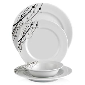 سرویس غذاخوری 24 پارچه شفر طرح Porselen کد 1002 Schafer Pieces Dinnerware Set 