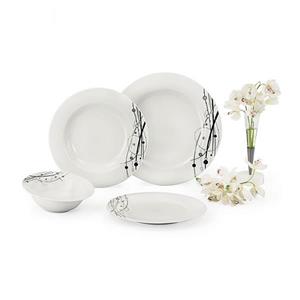 سرویس غذاخوری 24 پارچه شفر طرح Porselen کد 1002 Schafer Pieces Dinnerware Set 