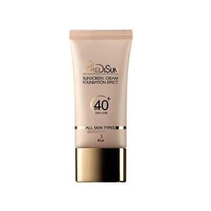 ضد آفتاب کرم پودری شماره 2 بژ طبیعی SPF40 مدیسان مناسب انواع پوست 30 میلی لیتر Medisun For All Skin SPF40 Foundation