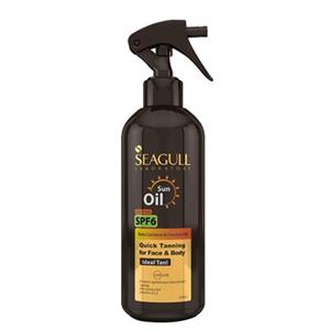 روغن آفتاب برنزه کننده سی گل SPF6 حجم 200 میلی لیتر Seagull Sun Oil SPF6