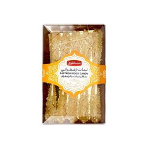 نبات زعفرانی مصطفوی مقدار 160 گرم Mostafavi Saffron Rock Candy 160 gr