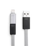 کابل تبدیل USB به microUSB /لایتنینگ دیاموند مدل AD-CG24 طول 1 متر