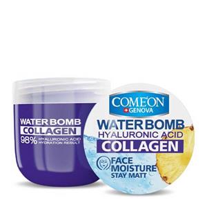 ژل کرم آبرسان حاوی کلاژن واتربمب کامان 200 میلی لیتر Comeon Water Bomb Face Cream With Hyaluronic Acid And Collagen 200ml