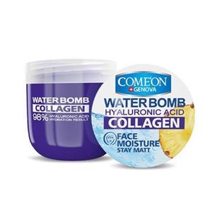 ژل کرم آبرسان حاوی کلاژن واتربمب کامان 200 میلی لیتر Comeon Water Bomb Face Cream With Hyaluronic Acid And Collagen 200ml