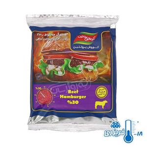 همبرگر 30 درصد گوشت کوروش پروتئین البرز مقدار 400 گرم Kourosh Protein Alborz Percen Meat Hamburger gr 