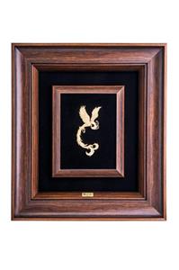 تابلو ورق طلا طرح سیمرغ