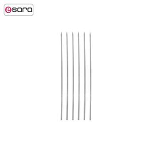 سیخ الومینیومی جگر مدل ساده بسته 6 عددی Aluminium Kebab Skewer Simple Pack Of 