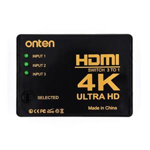 سوئیچ 3 به 1 HDMI اونتن مدل OTN-7593 با کیفیت 4k 