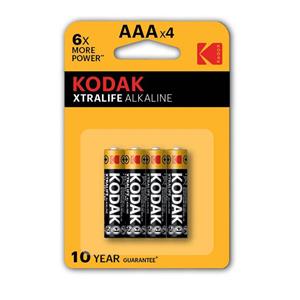 باتری نیم قلمی (4 تایی) اکسترالایف  xtralife Alkaline کداک kodak