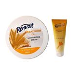 کرم مرطوب کننده رینو زیت مدل Wheat germ حجم 200 میلی لیتر به همراه کرم مرطوب کننده  حجم 75 میلی لیتر