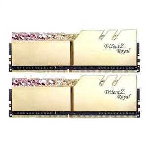 رم کامپیوتر رم جی اسکیل Trident Z Royal Gold 32GB 16GBx2 3200MHz CL16