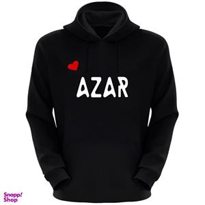هودی زنانه طرح آذر کد F247 رنگ مشکی