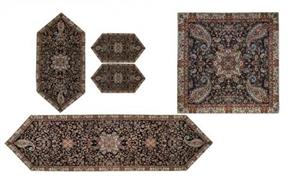 رومیزی ترمه گرد طرح سالار کد 418