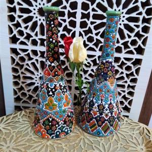 گلدان مینا کاری 
