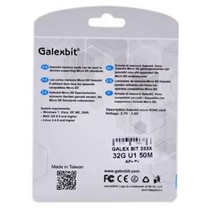کارت حافظه microSDHC گلکس بیت مدل 333X کلاس 10 استاندارد UHS-I سرعت 50MBps ظرفیت 32 گیگابایت به همراه آداپتور sd