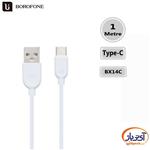 کابل تبدیل USB به USB-C بروفون مدل BX14 طول 1 متر