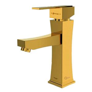 شیر روشویی پایه کوتاه شودر مدل ایمپرو طلایی براق Shouder Impro Basin Faucets Metalic Gold