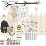 کاغذ دیواری بردر کودک طرح خرس آلبوم تلما کد 48055B