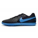 کفش فوتسال نایک تمپو لجند طرح اصلی مشکی آبی Nike Tiempo Legend VIII Club IC Black Blue