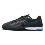 کفش فوتسال نایک تمپو لونار لجند طرح اصلی مشکی آبی Nike Tiempo Lunar Legend VIII Pro IC Black Blue Hero