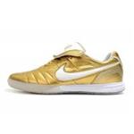 کفش فوتسال نایک تمپو لجند طرح اصلی طلایی Nike Tiempo Legend VII R10 Elite IC Gold White